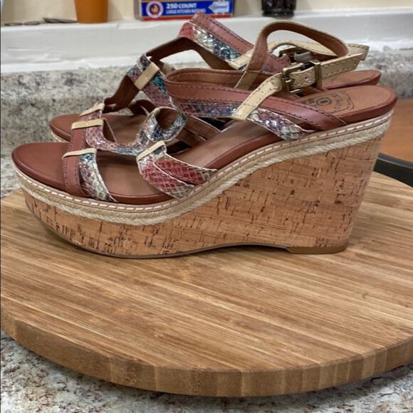 Lucky women’s size 9 Adjustable strap wedge platform sandals - Picture 5 of 9
